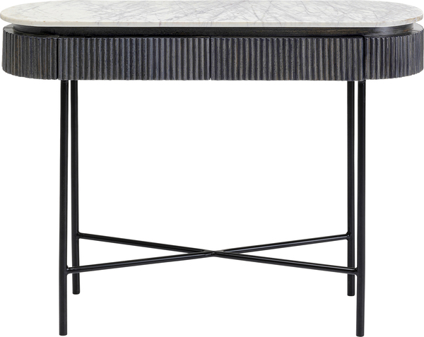 Konsole Glenn grau Stein Metall