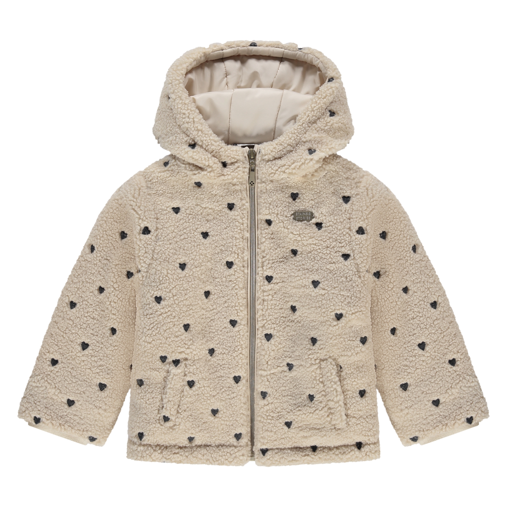 Giacca invernale Girls Stains and Stories beige poliestere