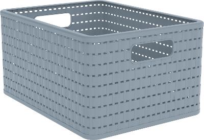 Korb Country blau Kunststoff
