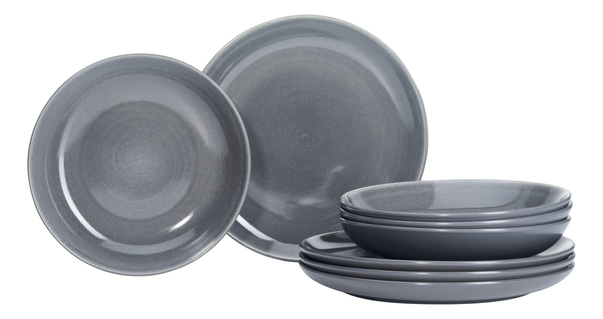 Set da pranzo Toledo in gres antracite