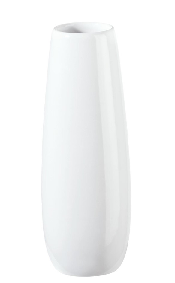 Vase Ease weiß glänzend Steingut