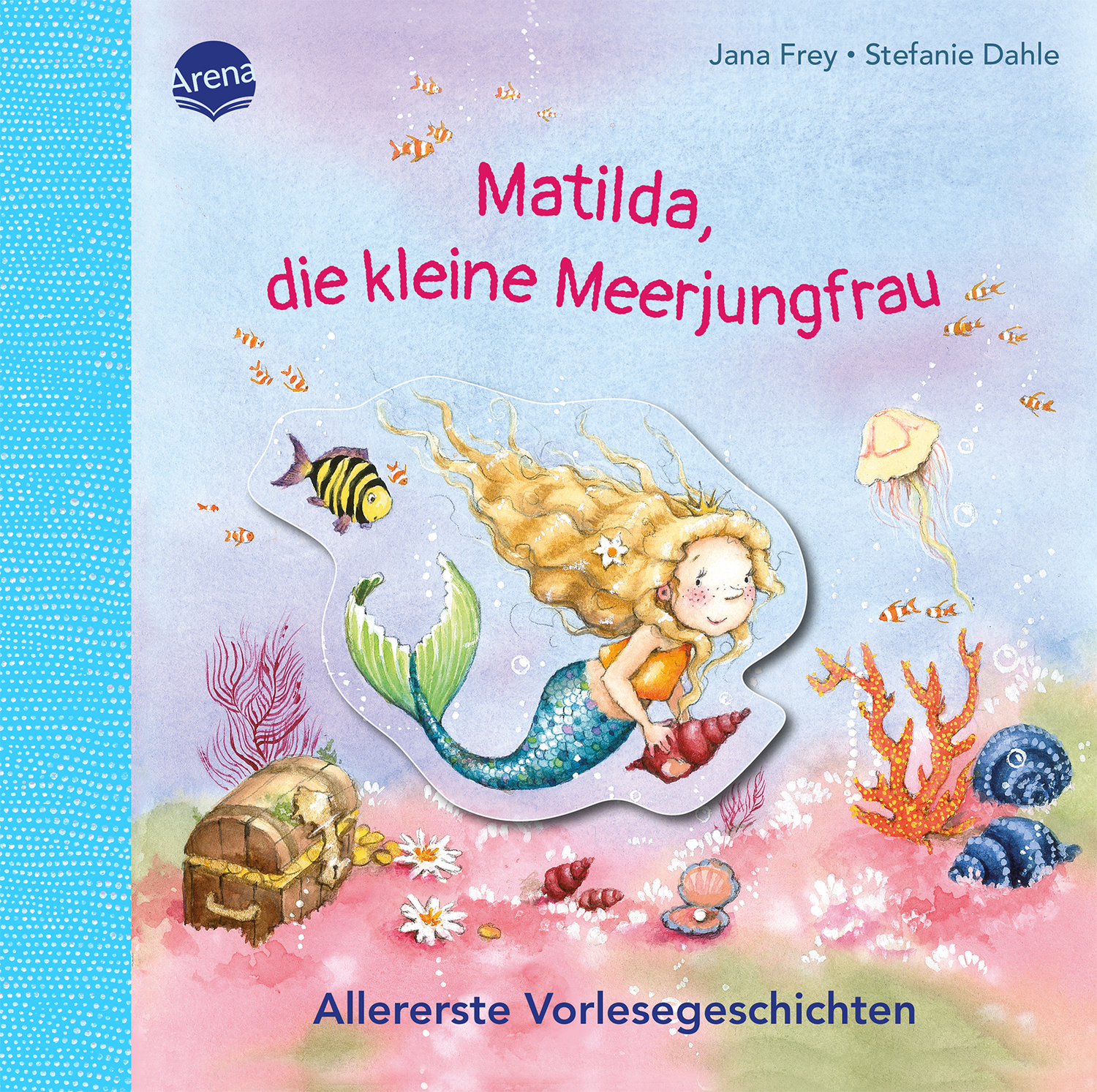 Libro illustrato in cartone Matilda sirena multicolore