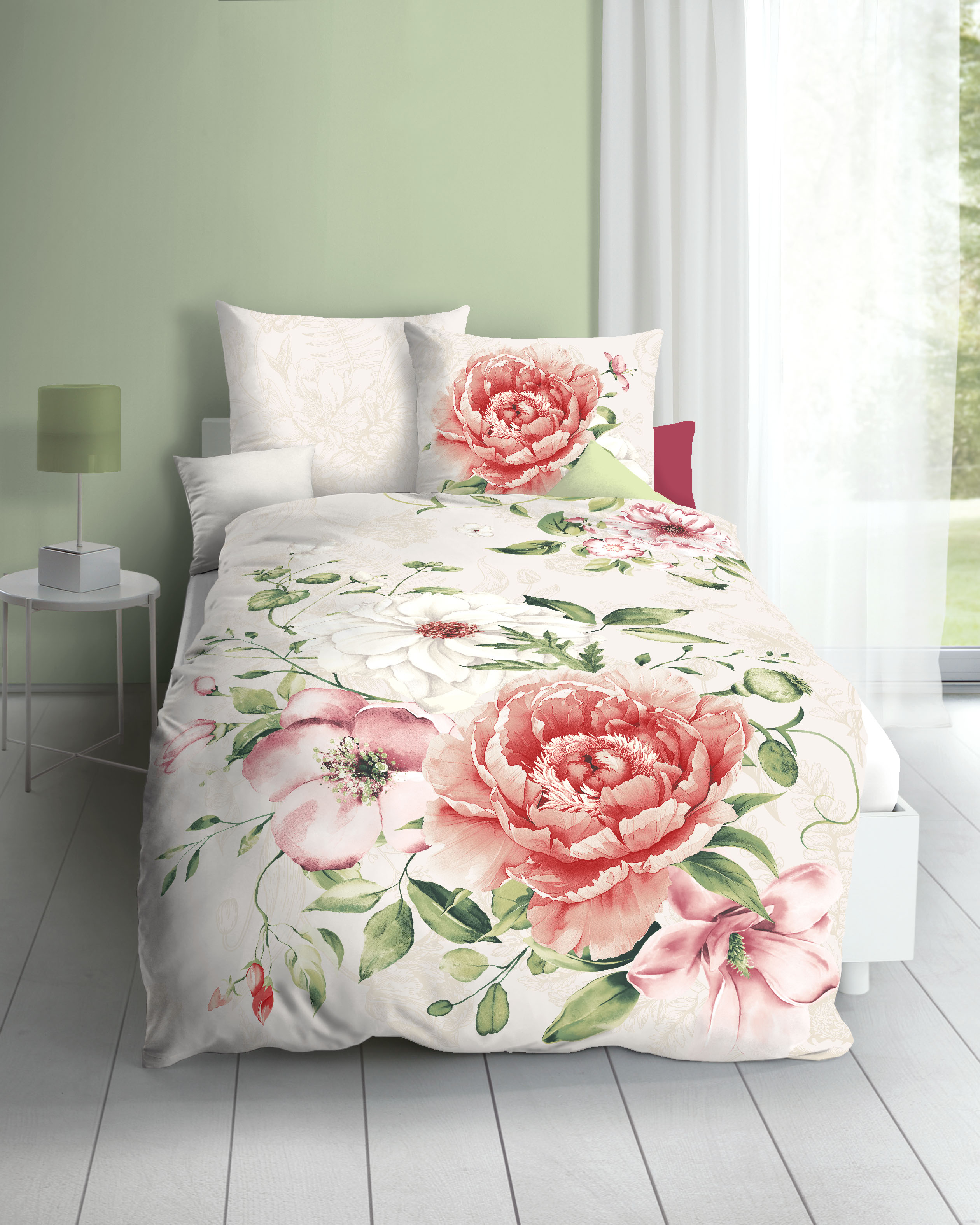 Bettwäsche Blushing Rose gelb Baumwolle
