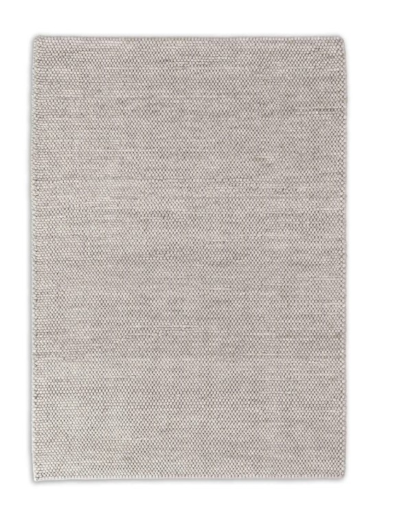 Tappeto in lana Poppy grigio chiaro