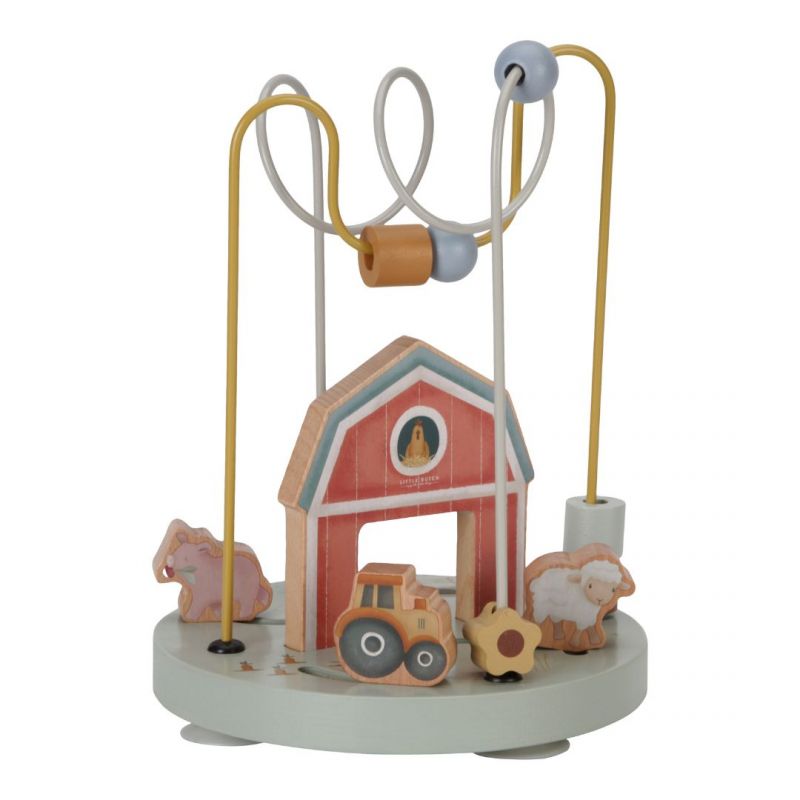 Multiaktivitätsspiel Little Farm mehrfarbig Holz Metall