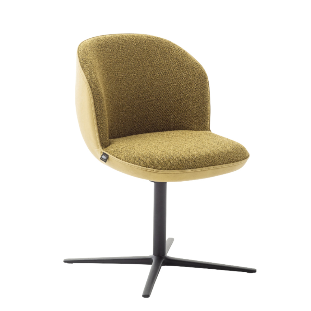 Stuhl Bowl gelb Stoff