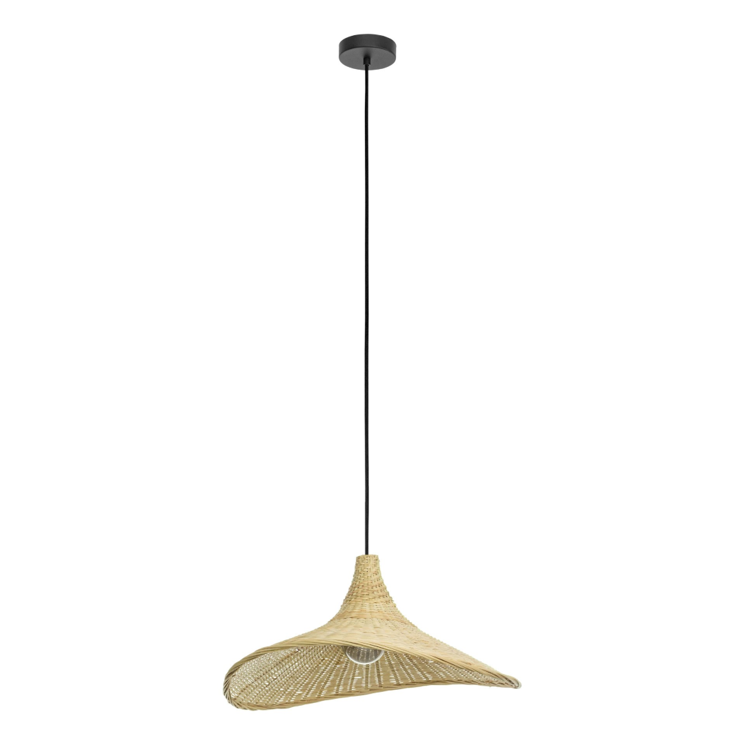 Lampada a sospensione Roomio No.9806 in bambù naturale