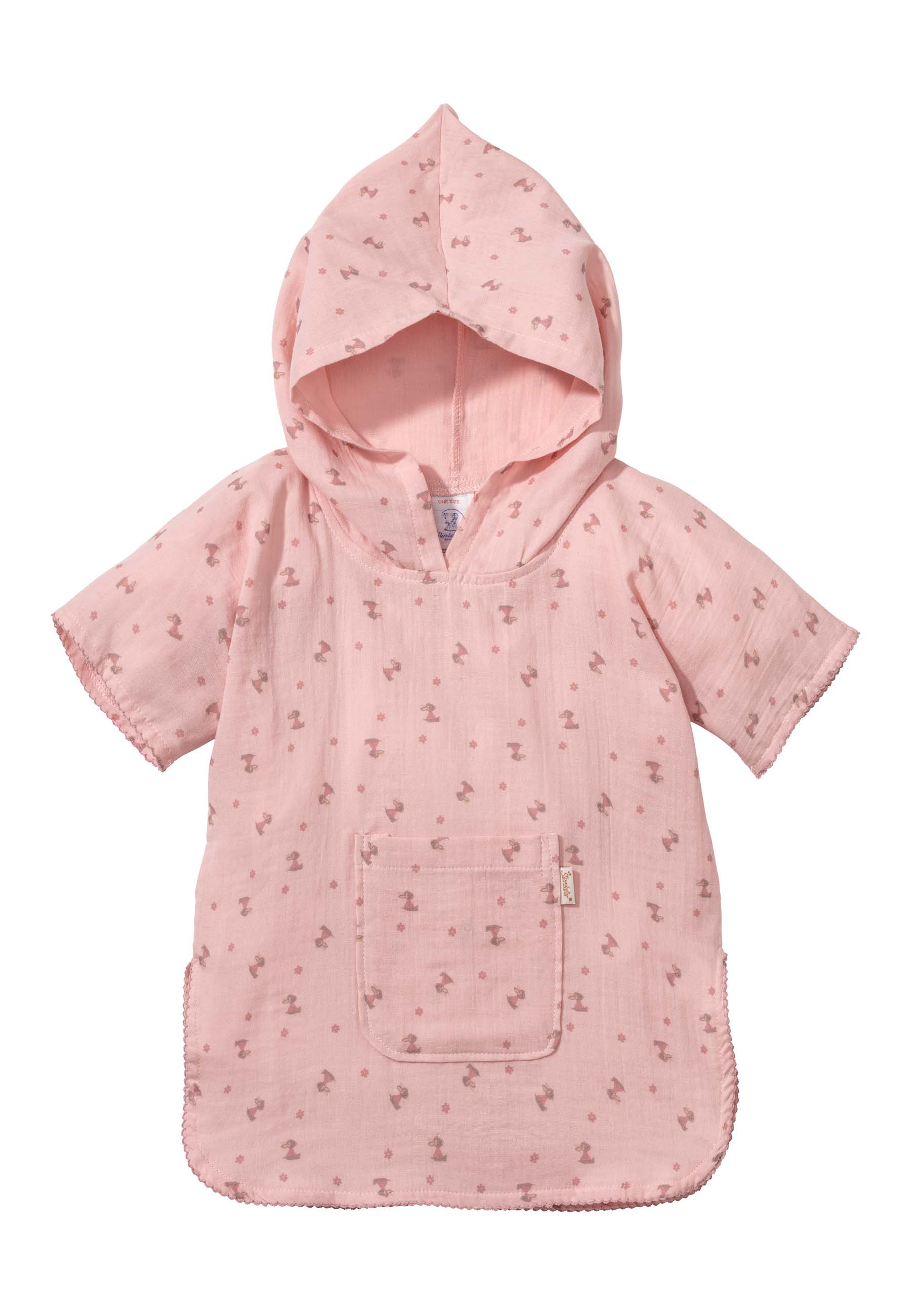 Poncho  Musselin zartrosa Mädchen