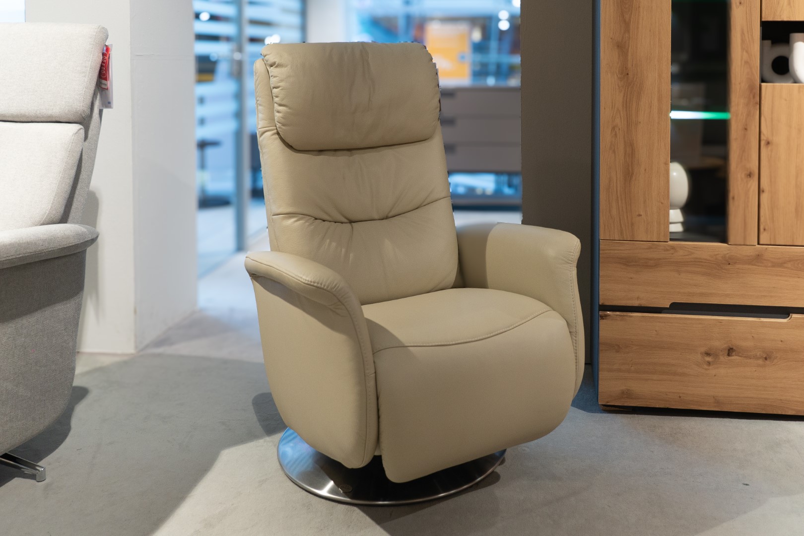 Poltrona Cumulus Quartett tessuto pelle Torro Porzel struttura inox