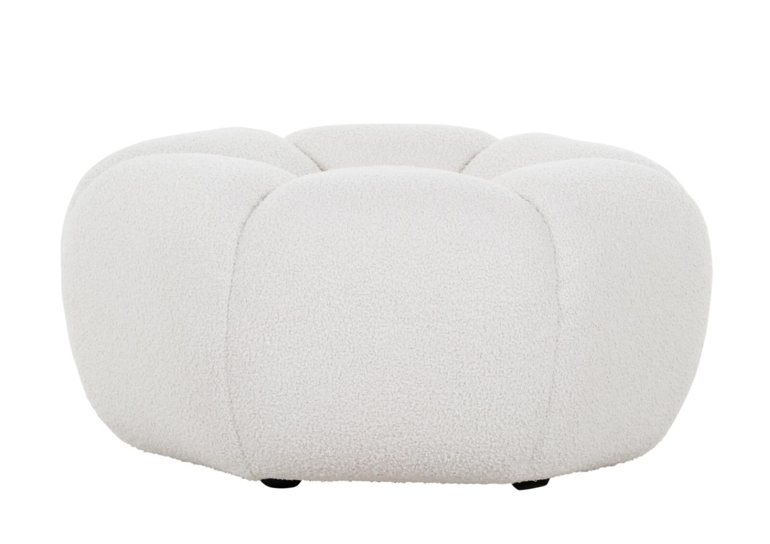 Hocker Emelie weiß Stoff