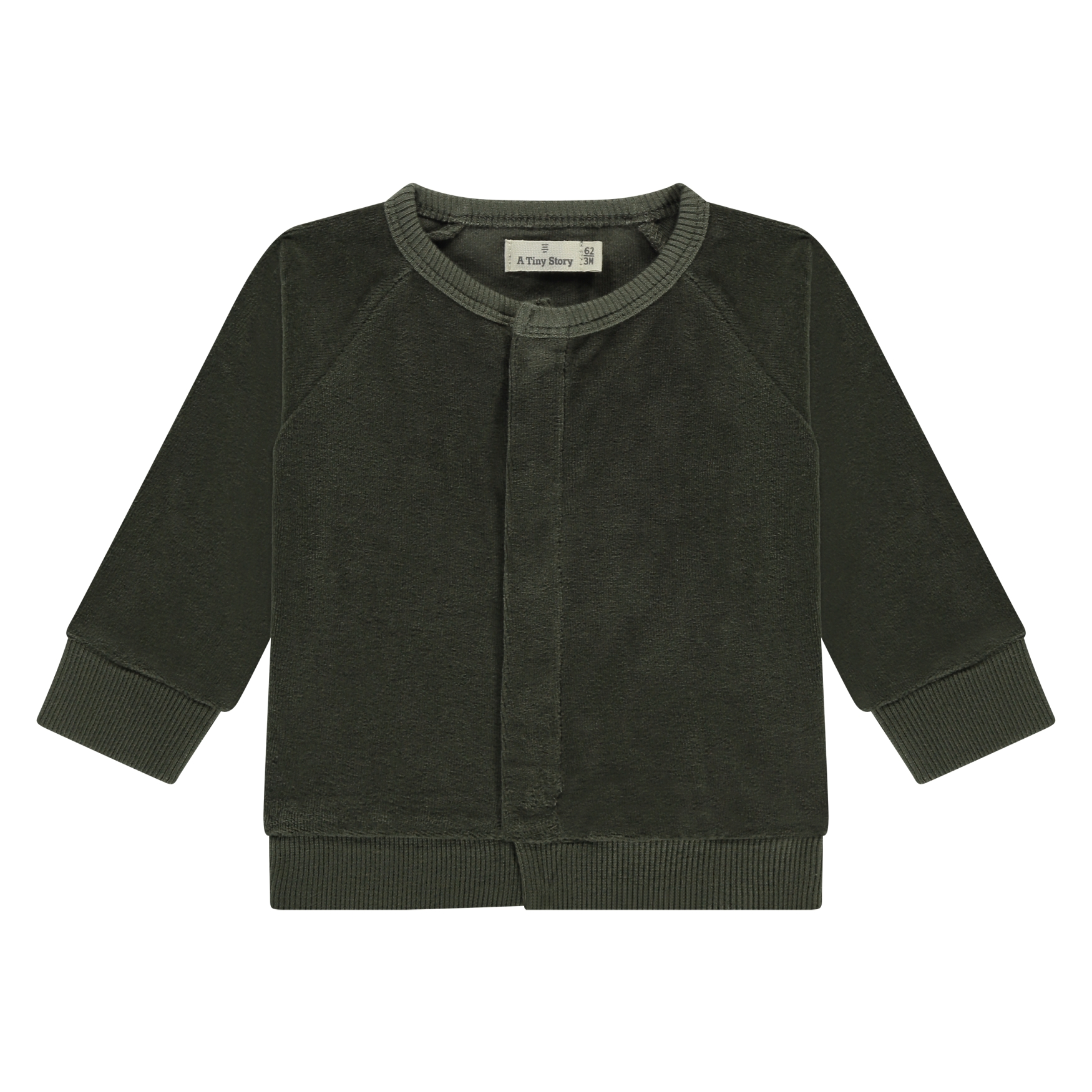 Cardigan bebè Babyface in cotone verde