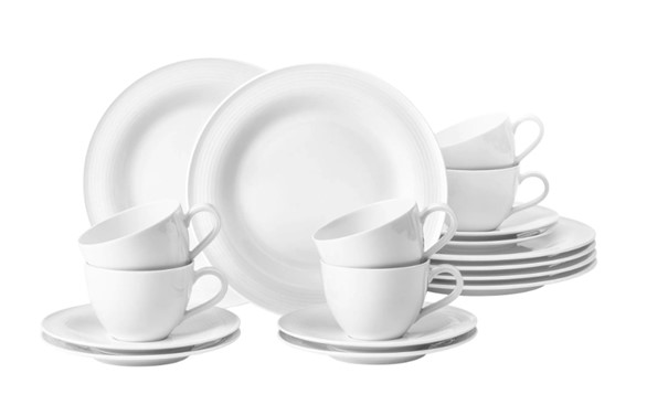 Kaffeeservice BEAT 18 tlg. weiss