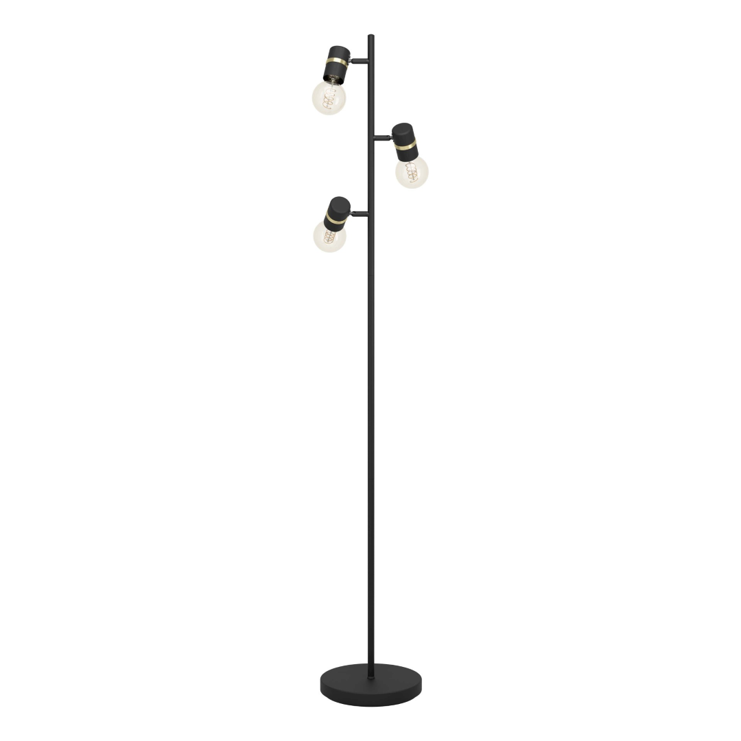 Lampada da terra Roomio No.9809 in metallo nero