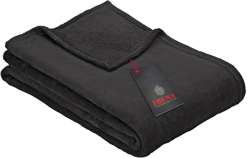 Fleecedecke Olbia schwarz Polyester