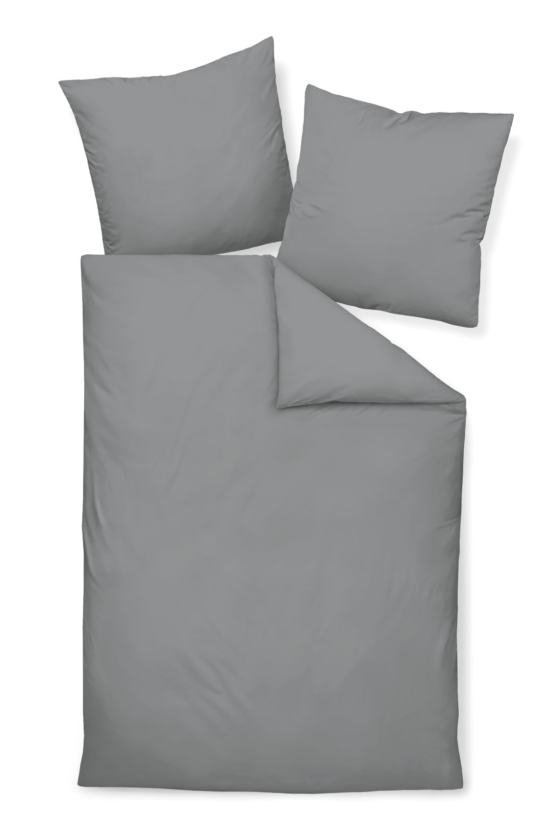 Bettwäsche Colors graphit Mako-Satin