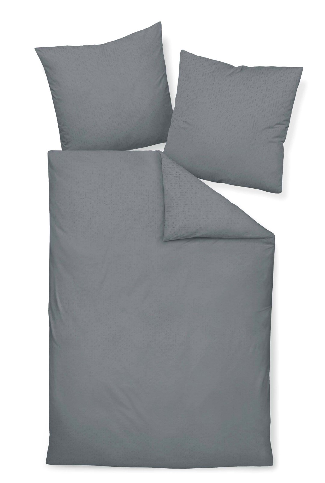 Bettwäsche Colors graphit Mako-Satin