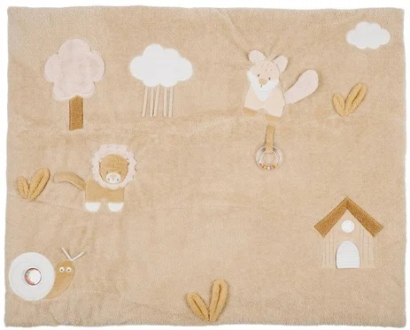 Coperta per gattonare Flo Ernest&Oli in poliestere beige