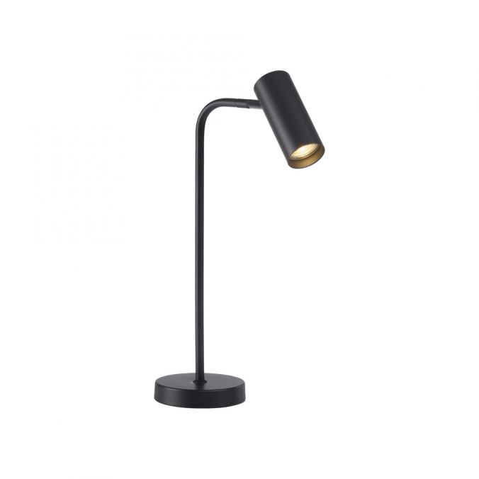 Lampada da tavolo Rik in metallo nero