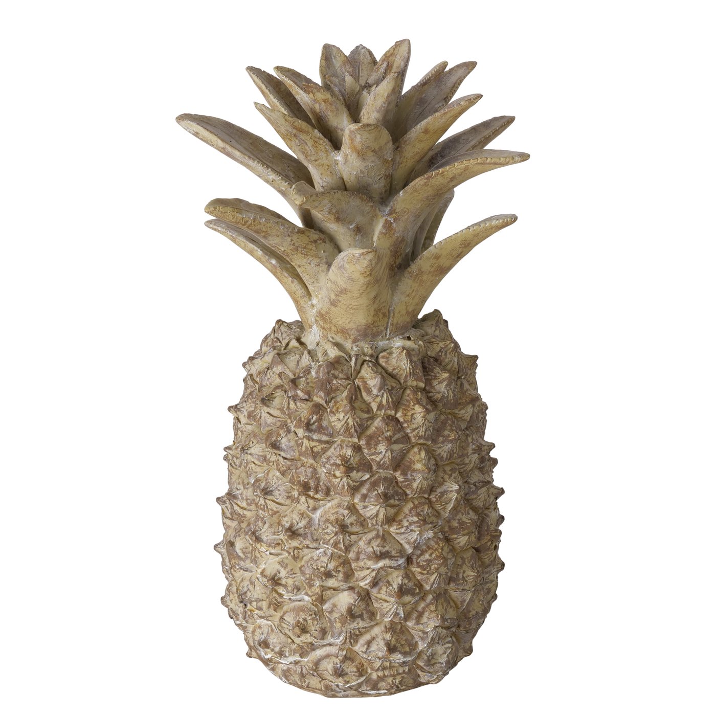 Deko-Aufsteller Ananas braun Kunststoff