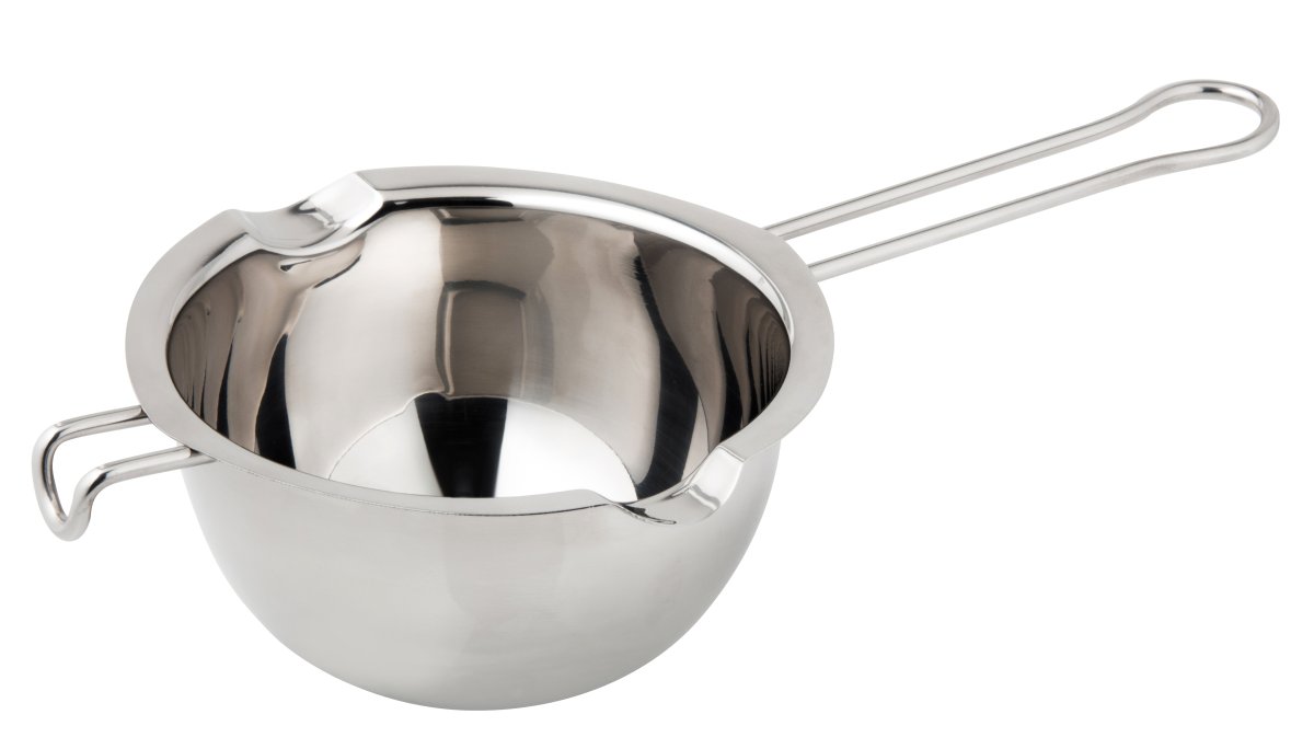 Schmelztopf  silber Edelstahl - 18/10 / AISI 304