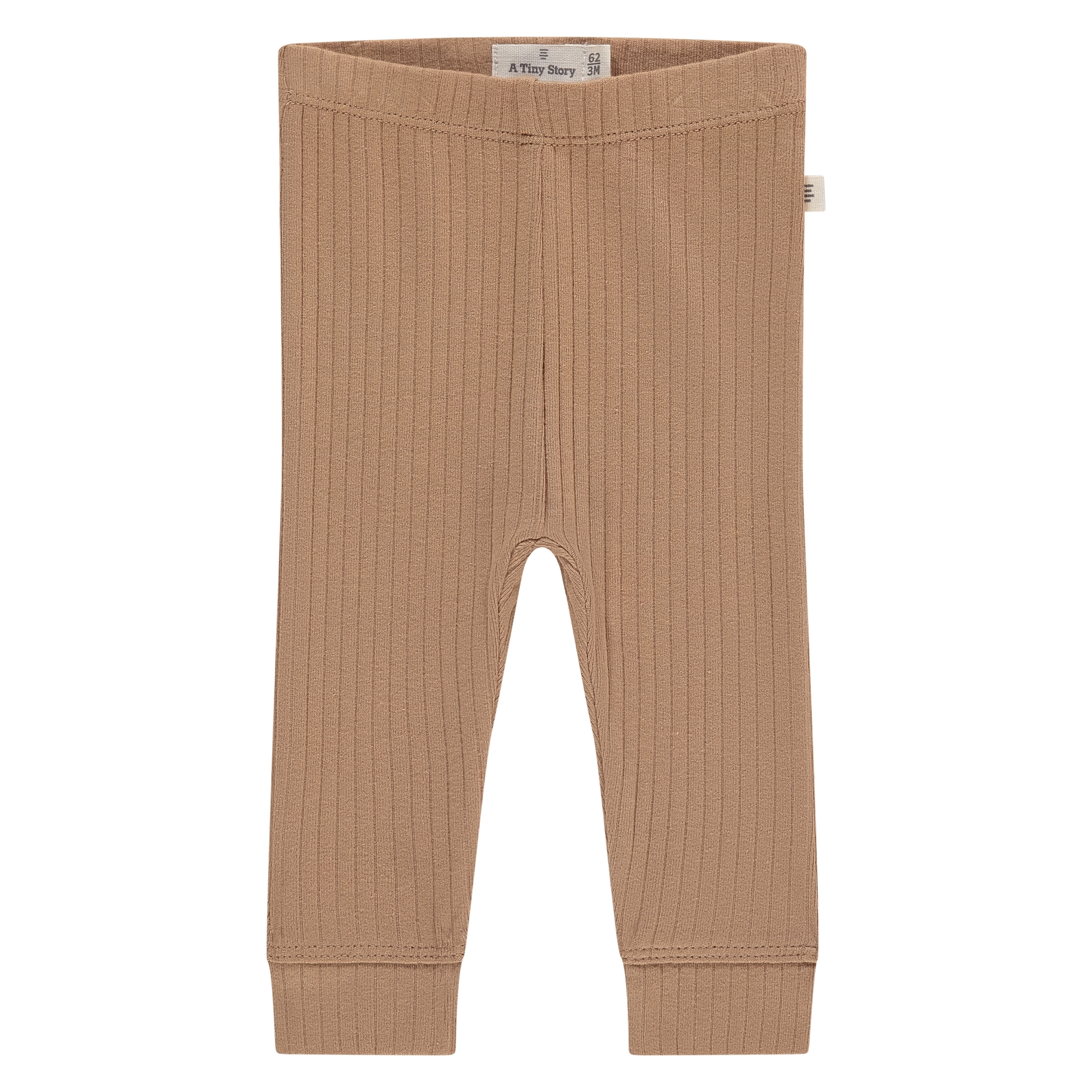 Pantalone Baby A Tiny Story marrone in cotone modal spandex