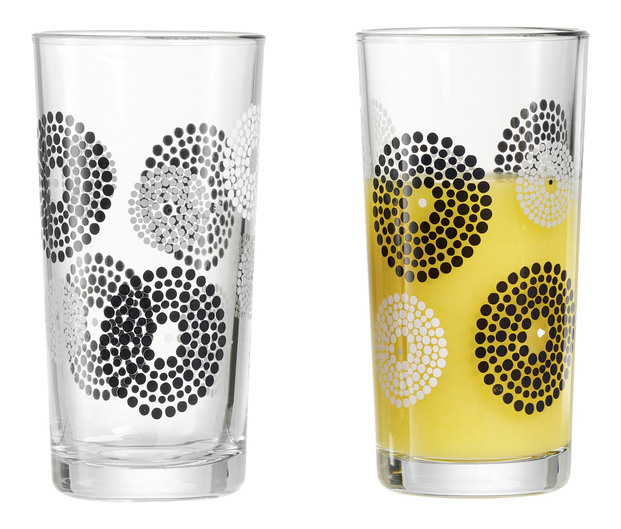 Longdrinkgläser STANDARD Klar|Schwarz|Weiß Kalk-Soda-Glas