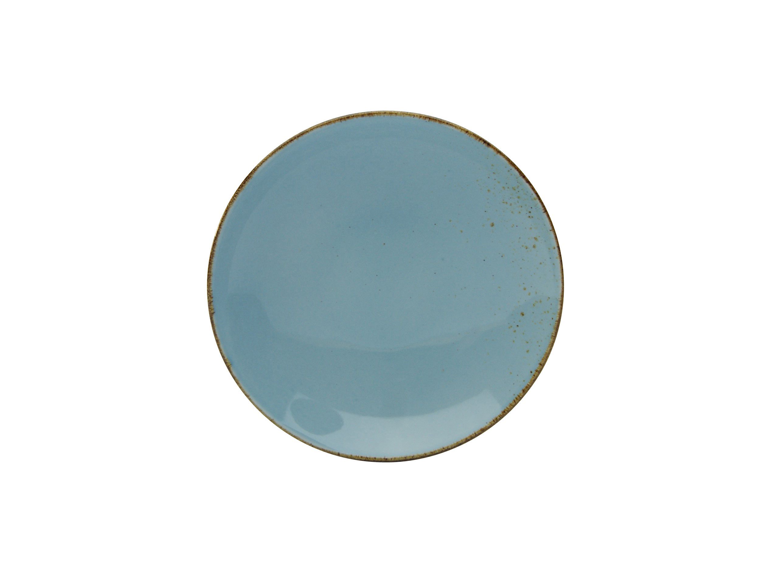 Piatto fondo NATURE COLLECTION Azzurro L22/H5/D22cm