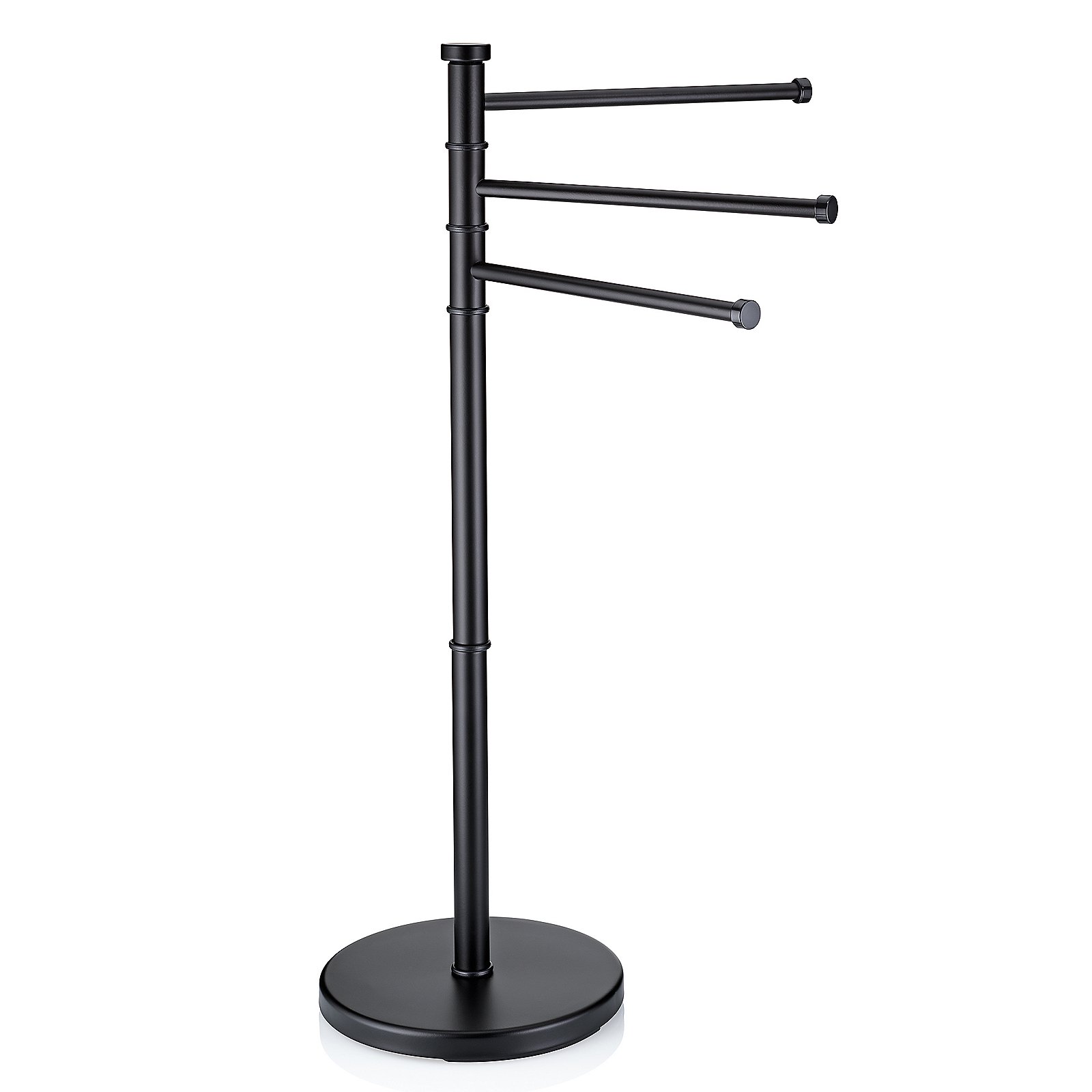 Portasciugamani Swing in acciaio inox nero