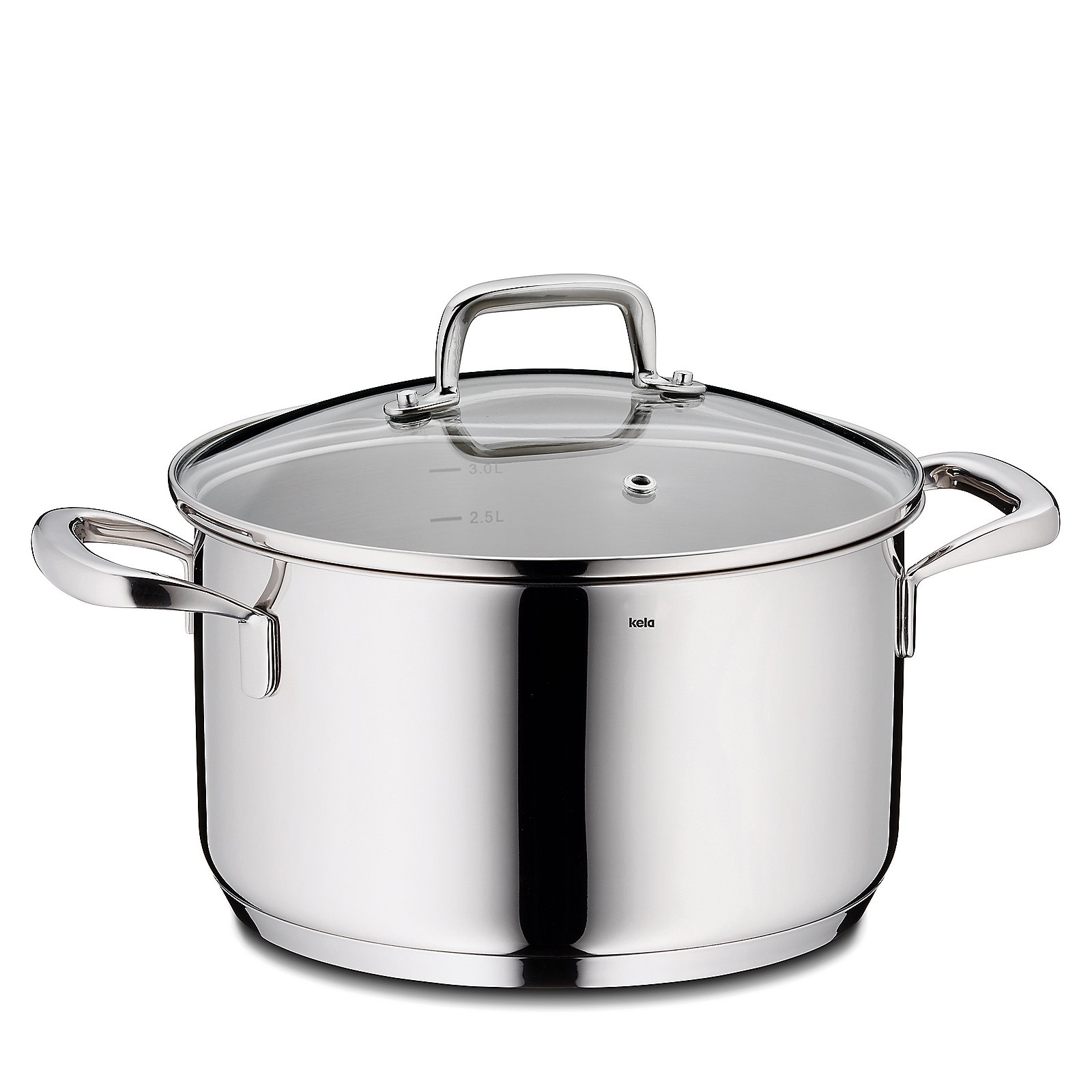 Pentola per carne Flavoria argento lucido acciaio inox 18|10