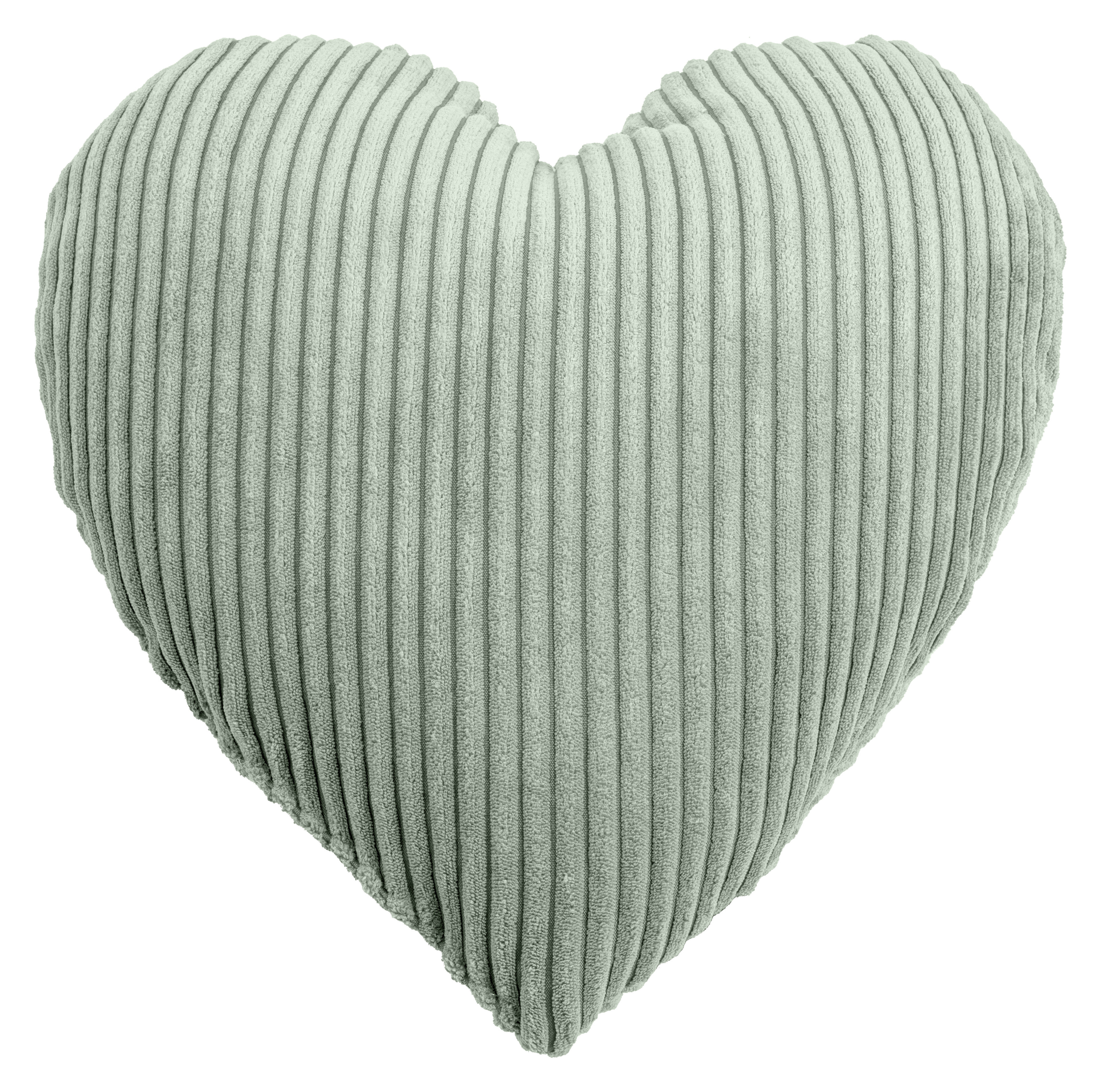 Cuscino cuore Shara verde poliestere nylon