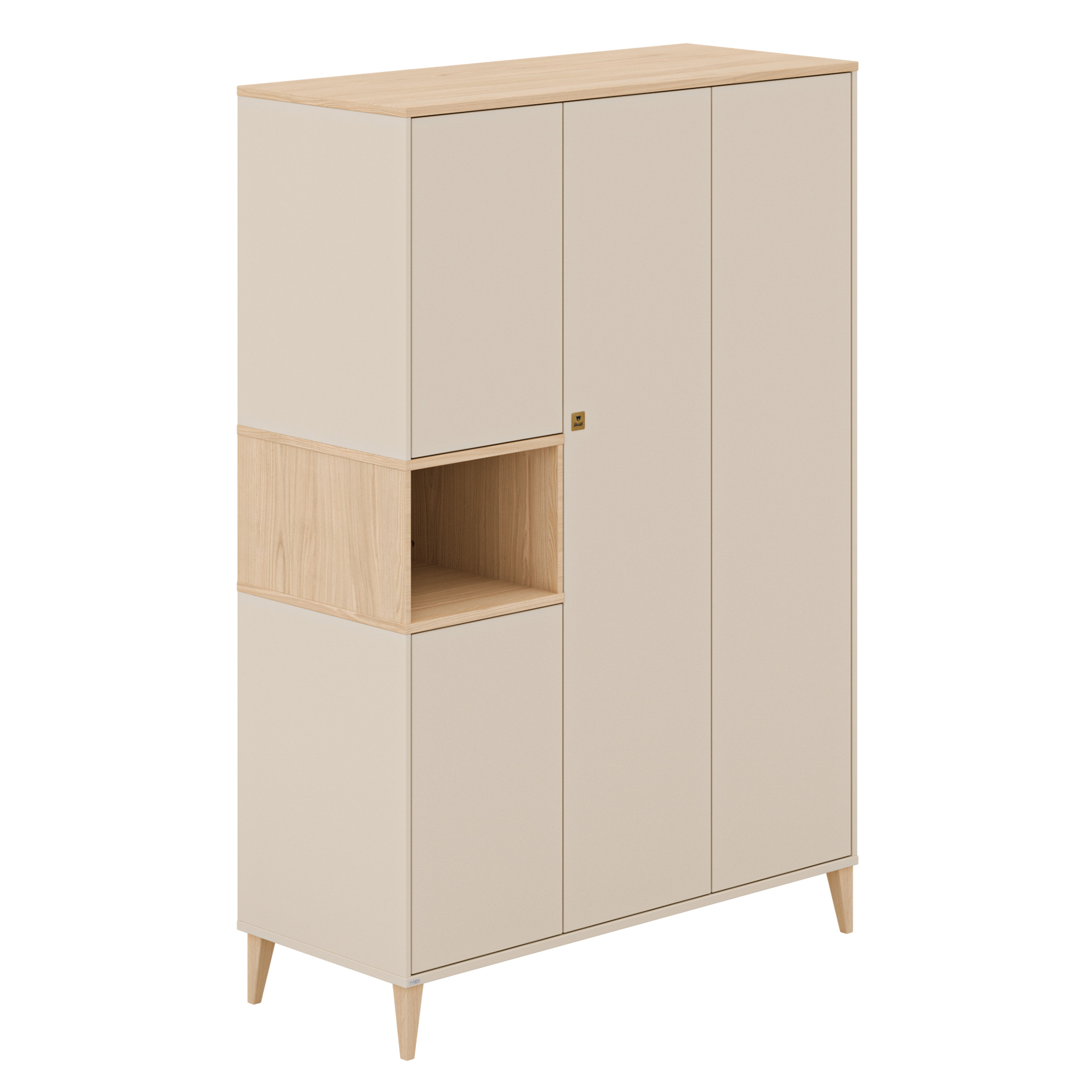 Kleiderschrank Mila&Ben beige Holz