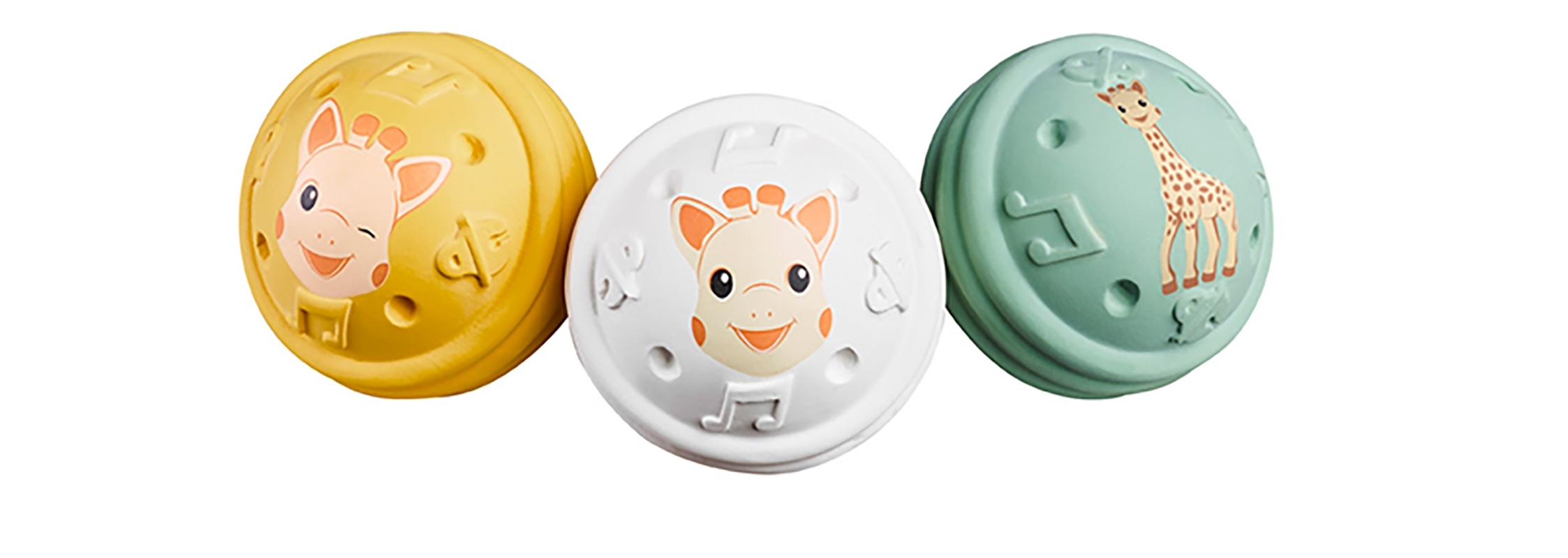 Giocattolo Discovery Sophie la girafe multicolore in gomma naturale