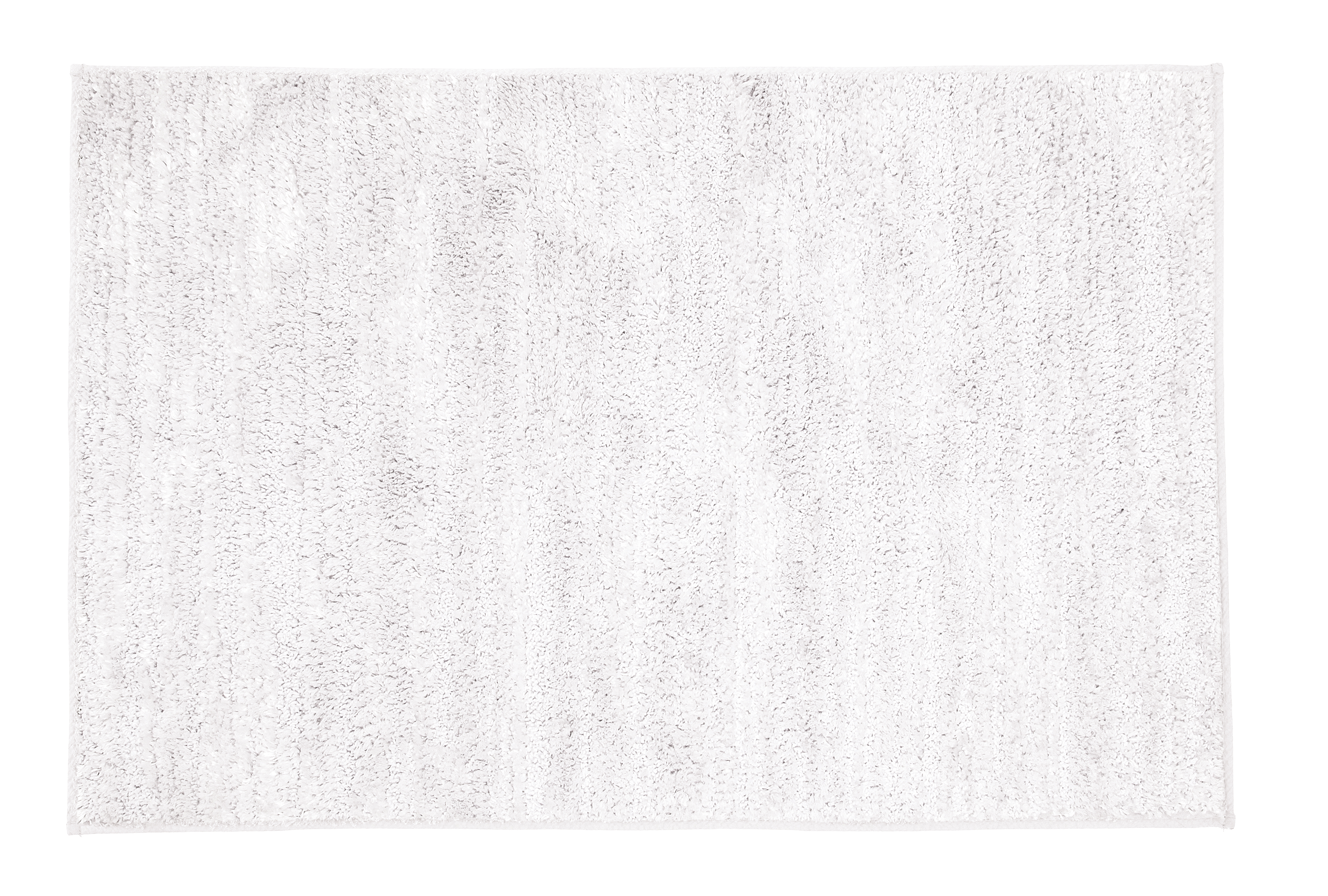 Tappeto da bagno Glow in poliestere bianco