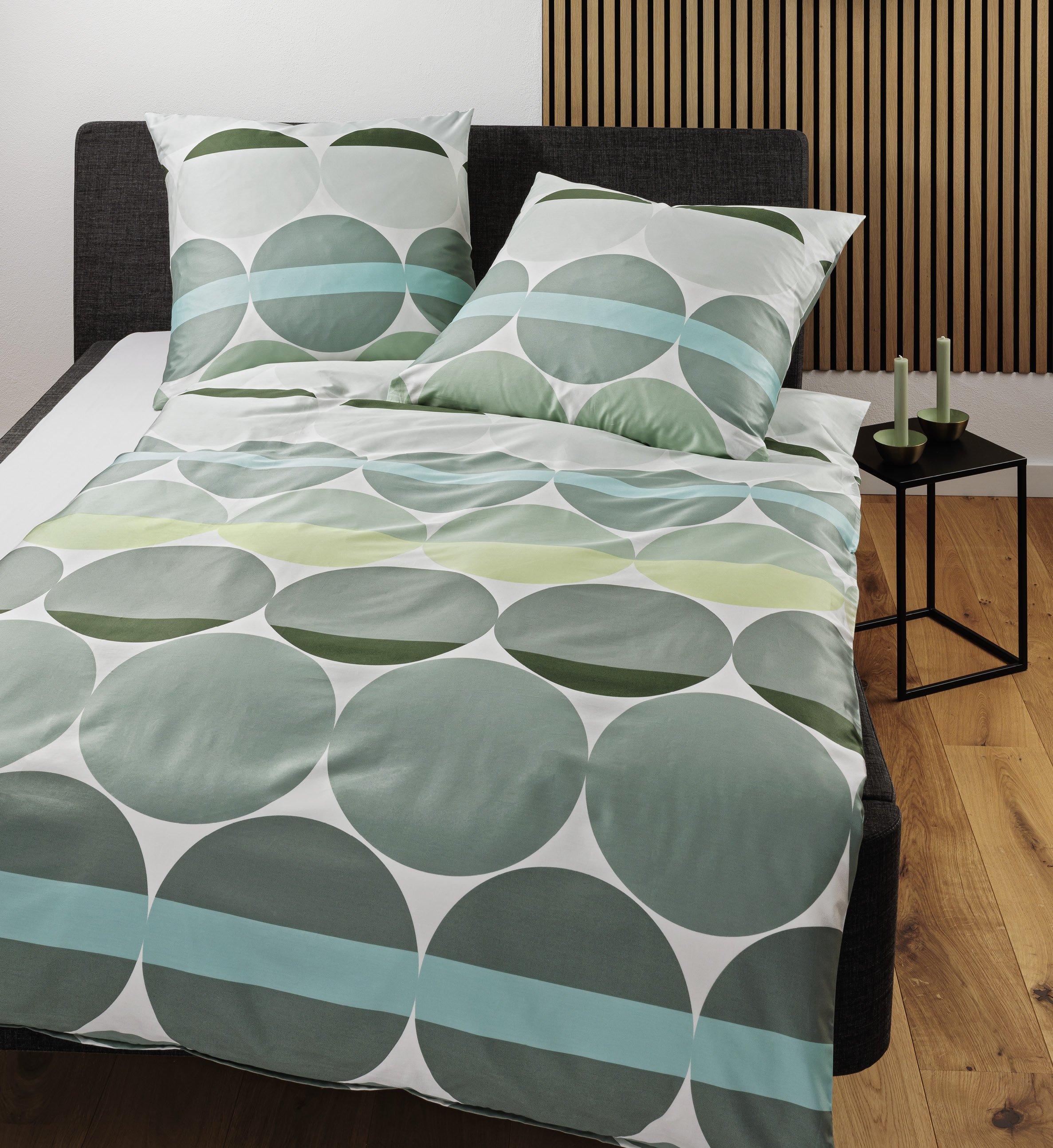 Biancheria da letto J. D. verde salvia textil