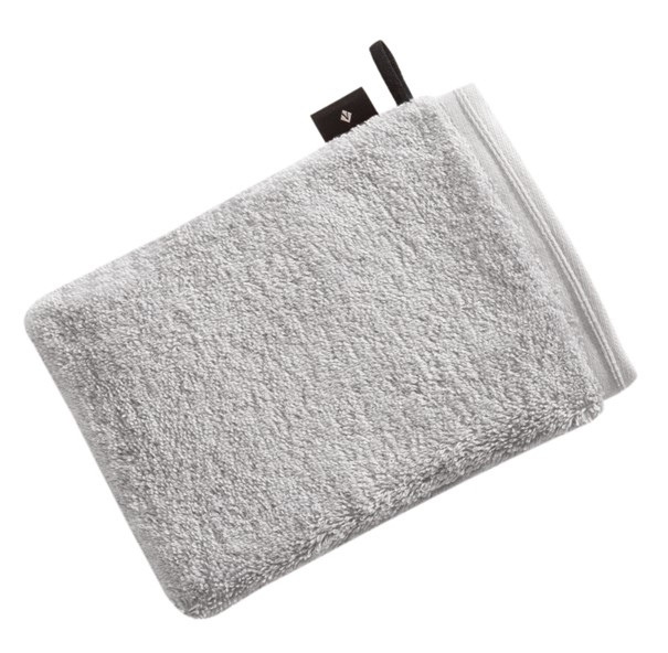 Waschhandschuh Vegan Life grau Frottee