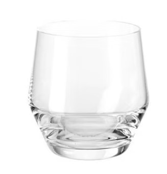Bicchiere da whisky PUCCINI trasparente geometrico