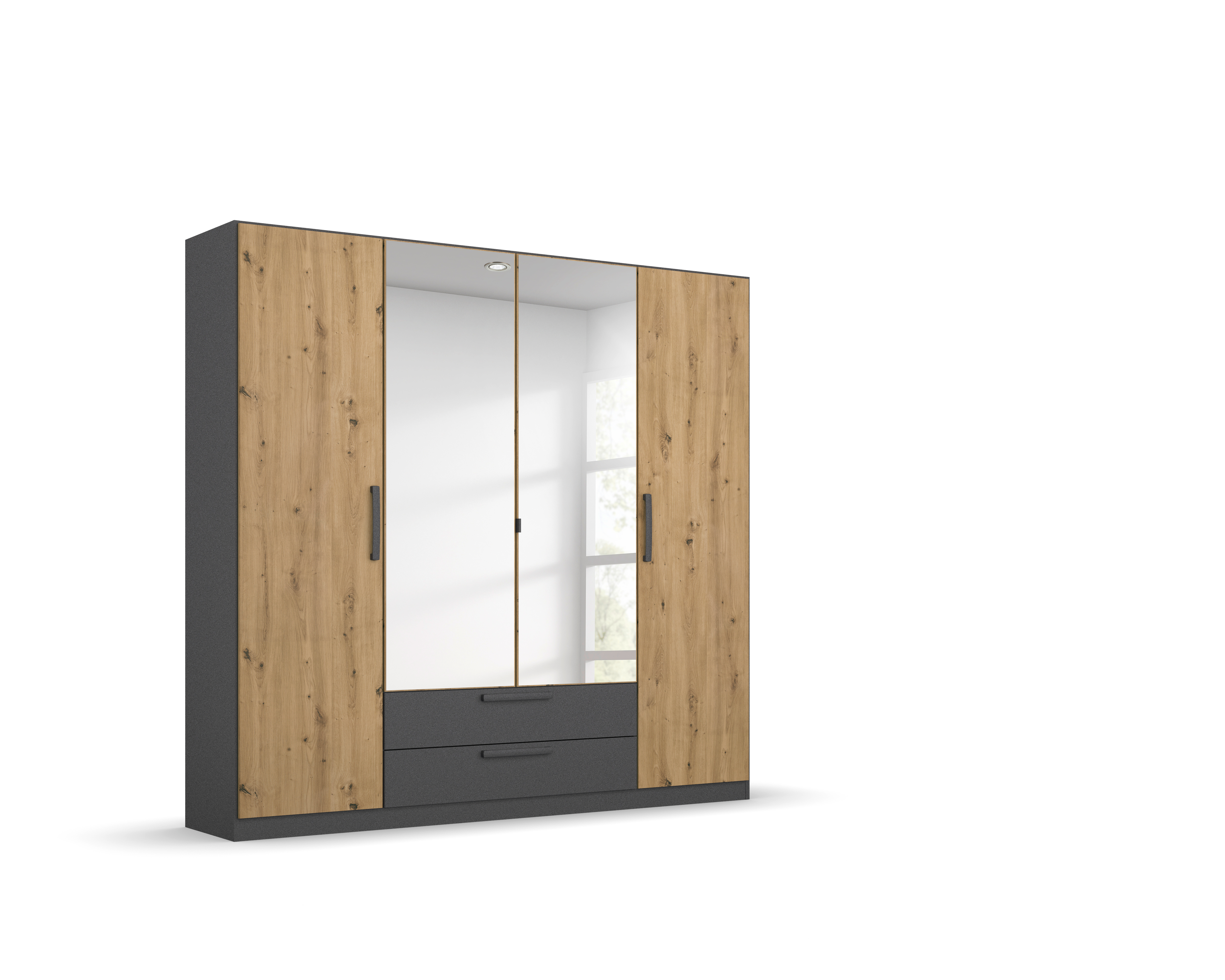 Drehtürenschrank STYLEUP Ei.Artisan/Graumet.