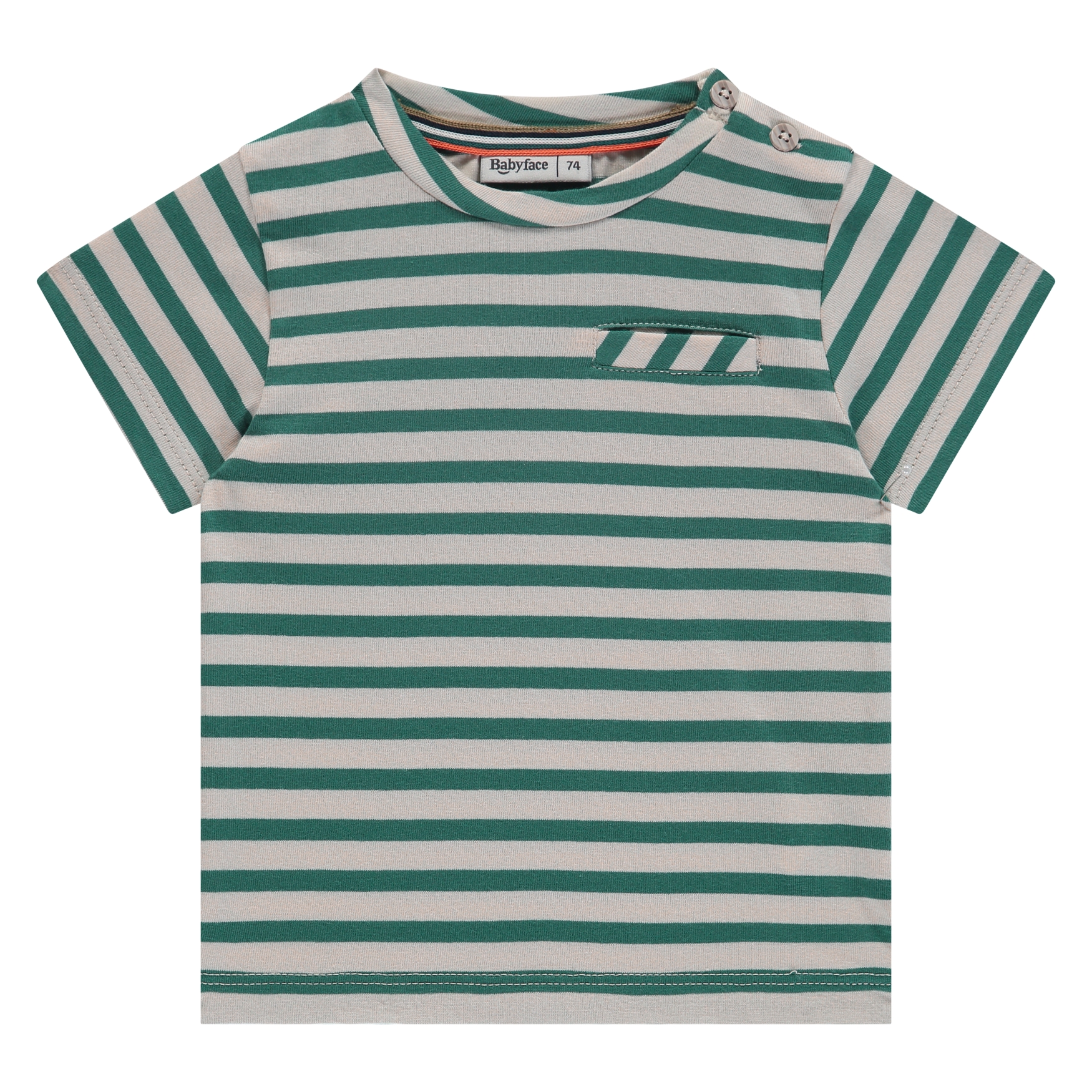 T-Shirt Babyface grün weiß Baumwolle Elasthan