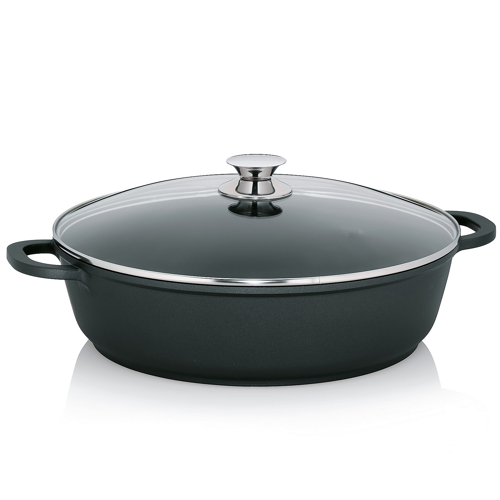 Servierpfanne Kerros schwarz Aluguss