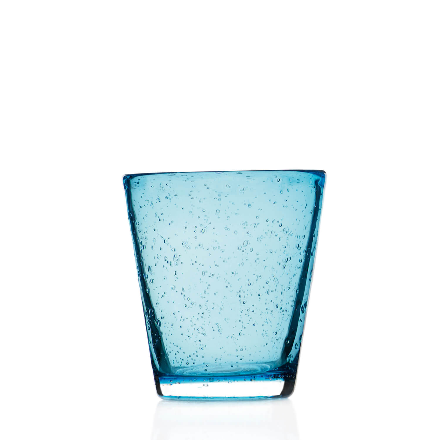 Bicchiere da whisky BURANO blu conico