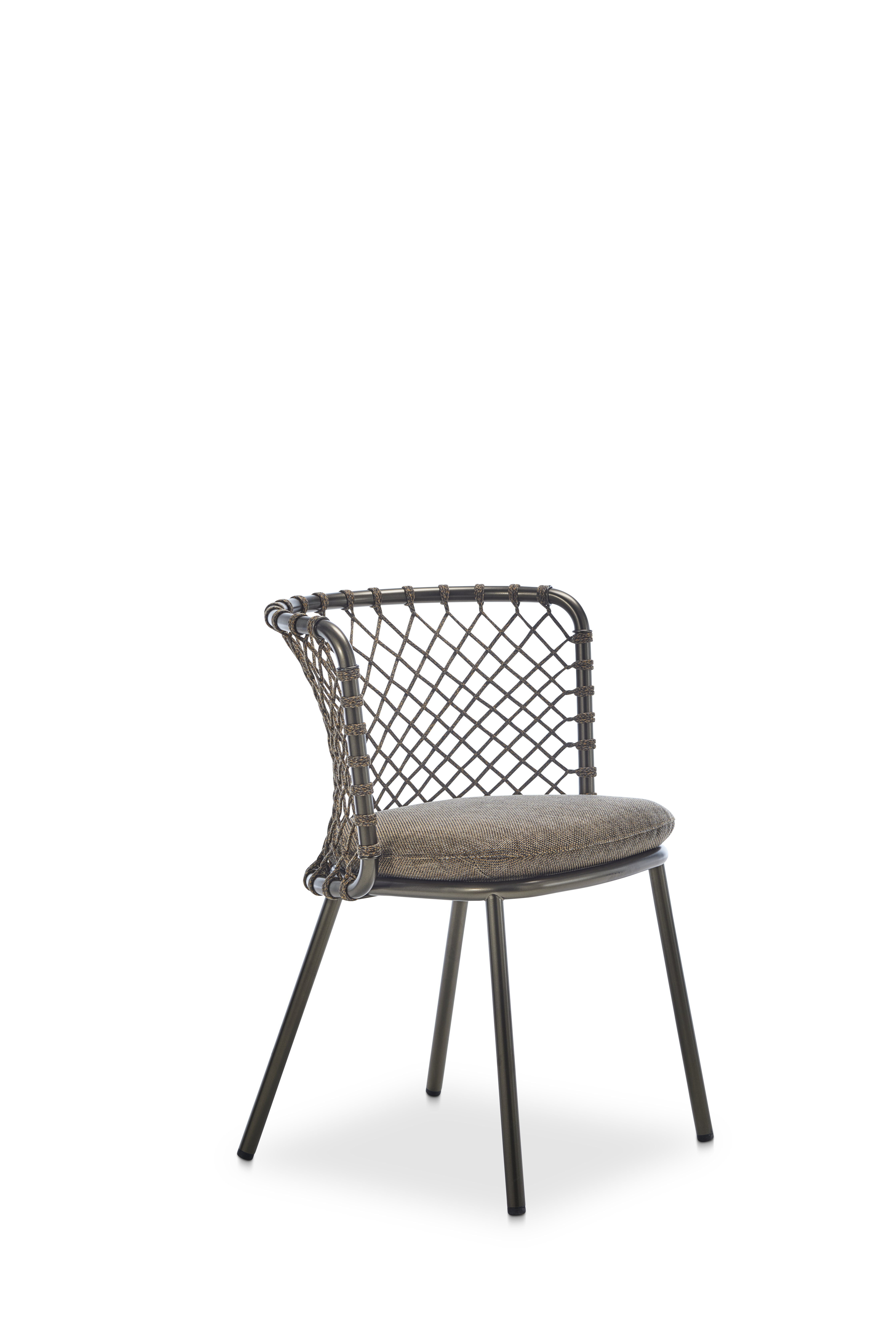 Outdoor Stuhl mit Kissen Charme bronze Stoff