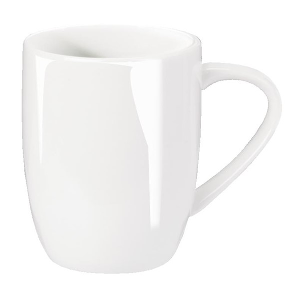 Henkelbecher Atable weiß glänzend Fine Bone China