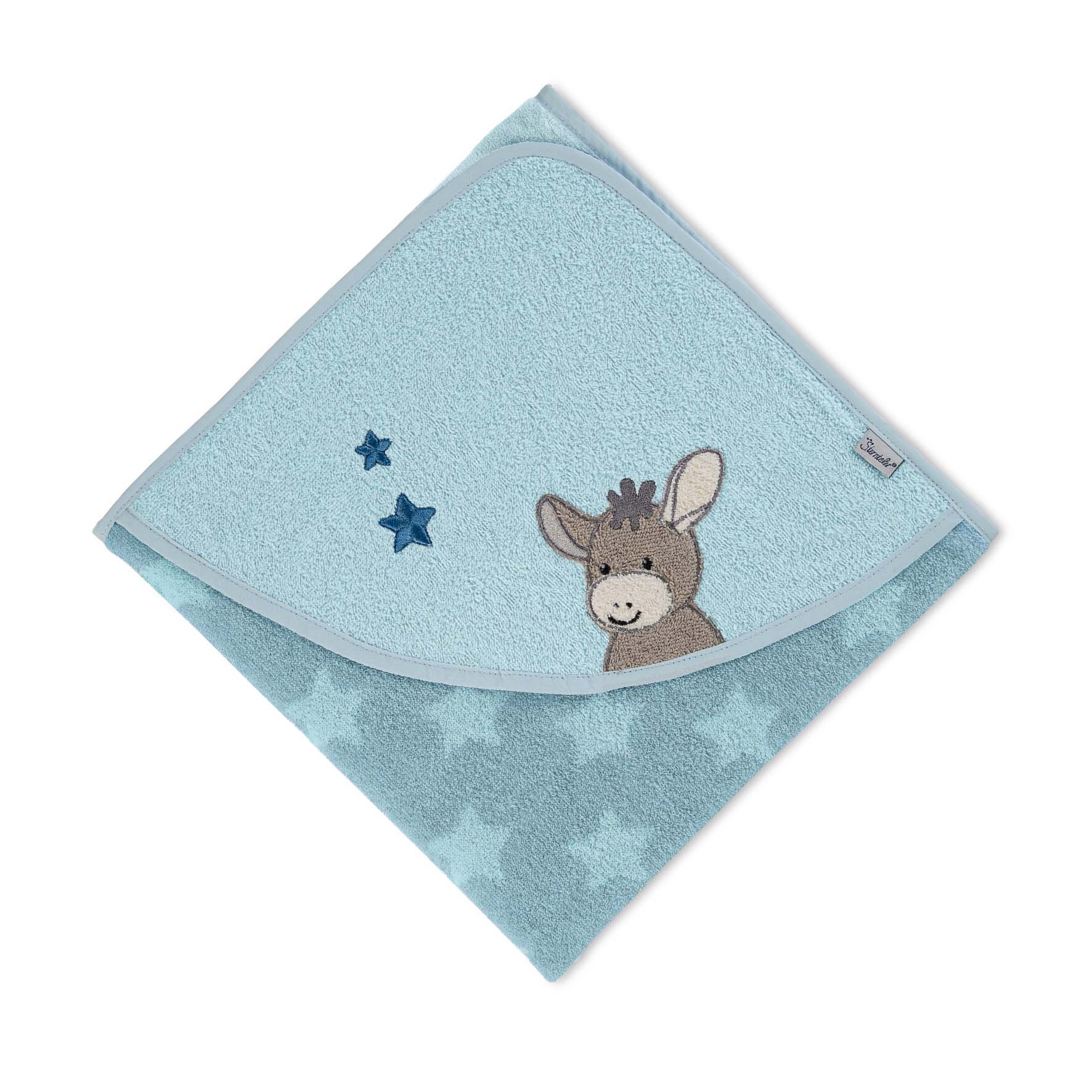 Badetuch100x100 mittelblau Unisex
