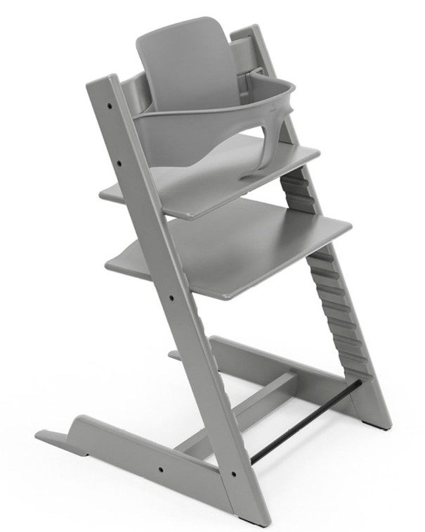 TrippTrapp Kinder-Hochstuhl mit Babyset grau
