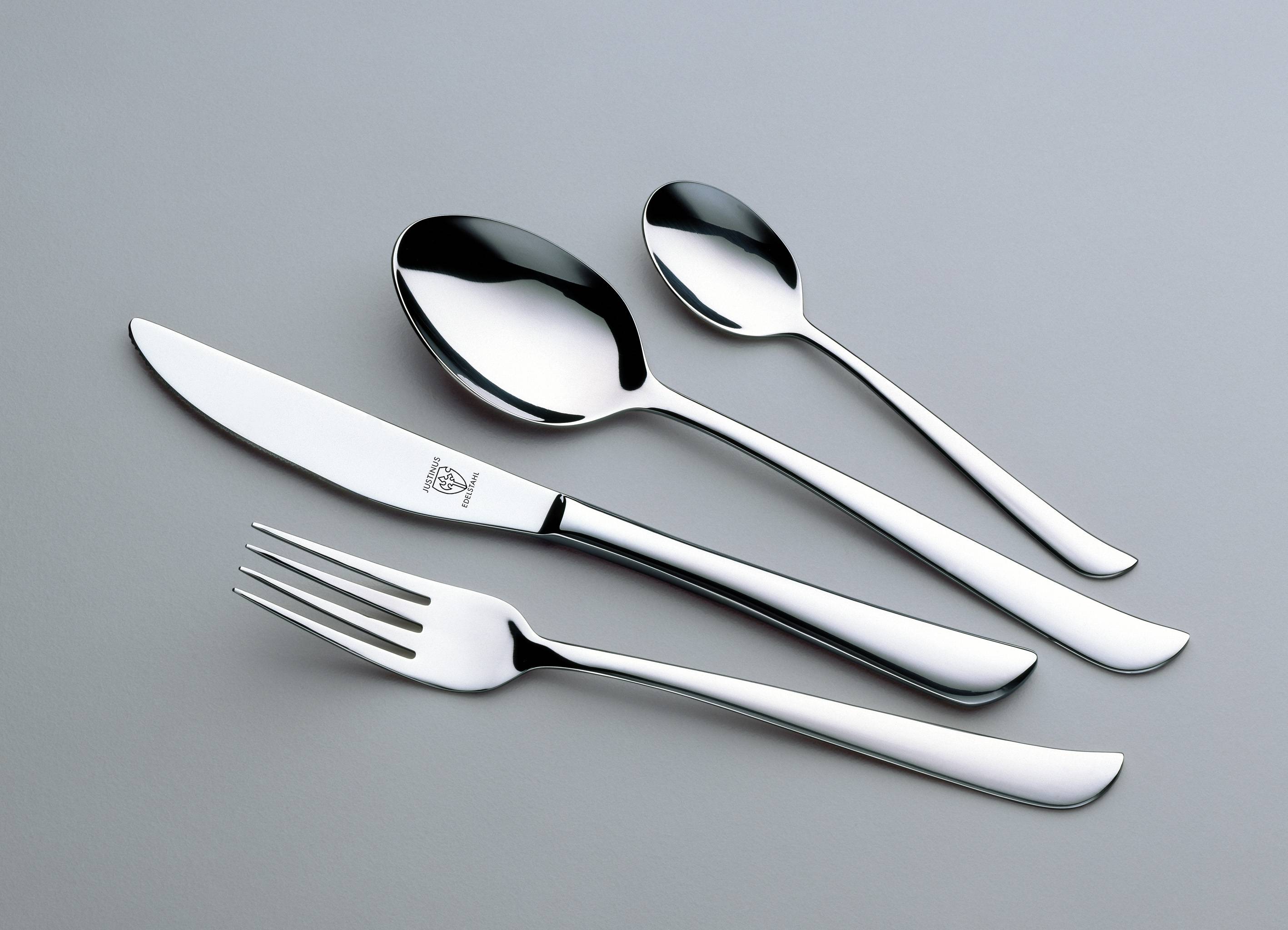 Set di posate Twist 60 in acciaio inox argento