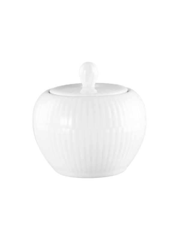 Zuckerdose Amina Weiß Porzellan