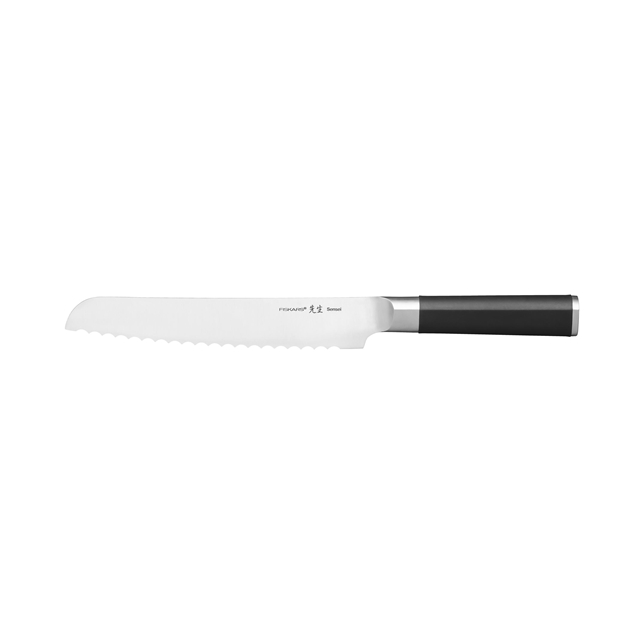 Brotmesser Sensei schwarz Metall