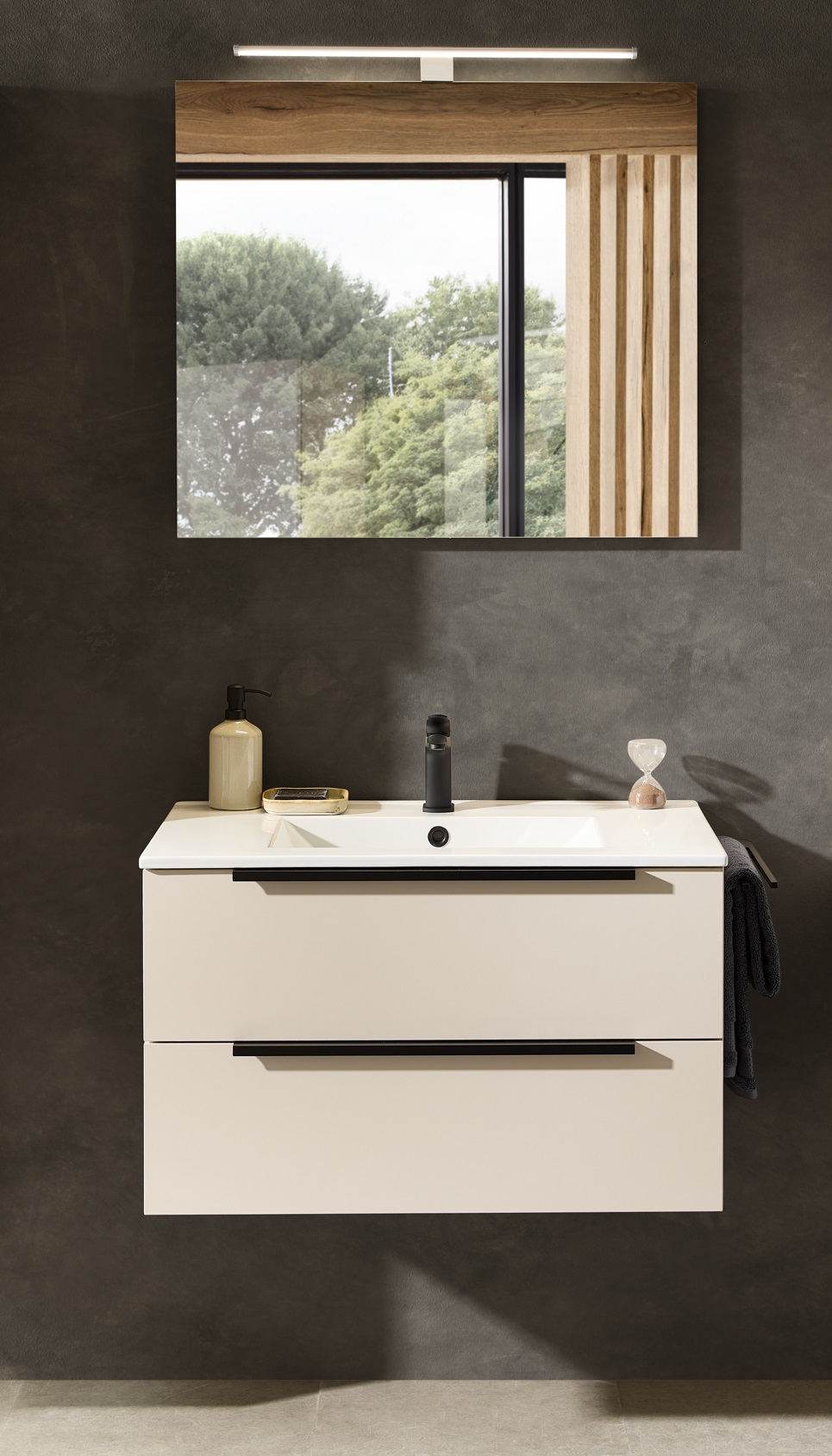 Mobili da bagno Solitaire 6110 in legno cashmere