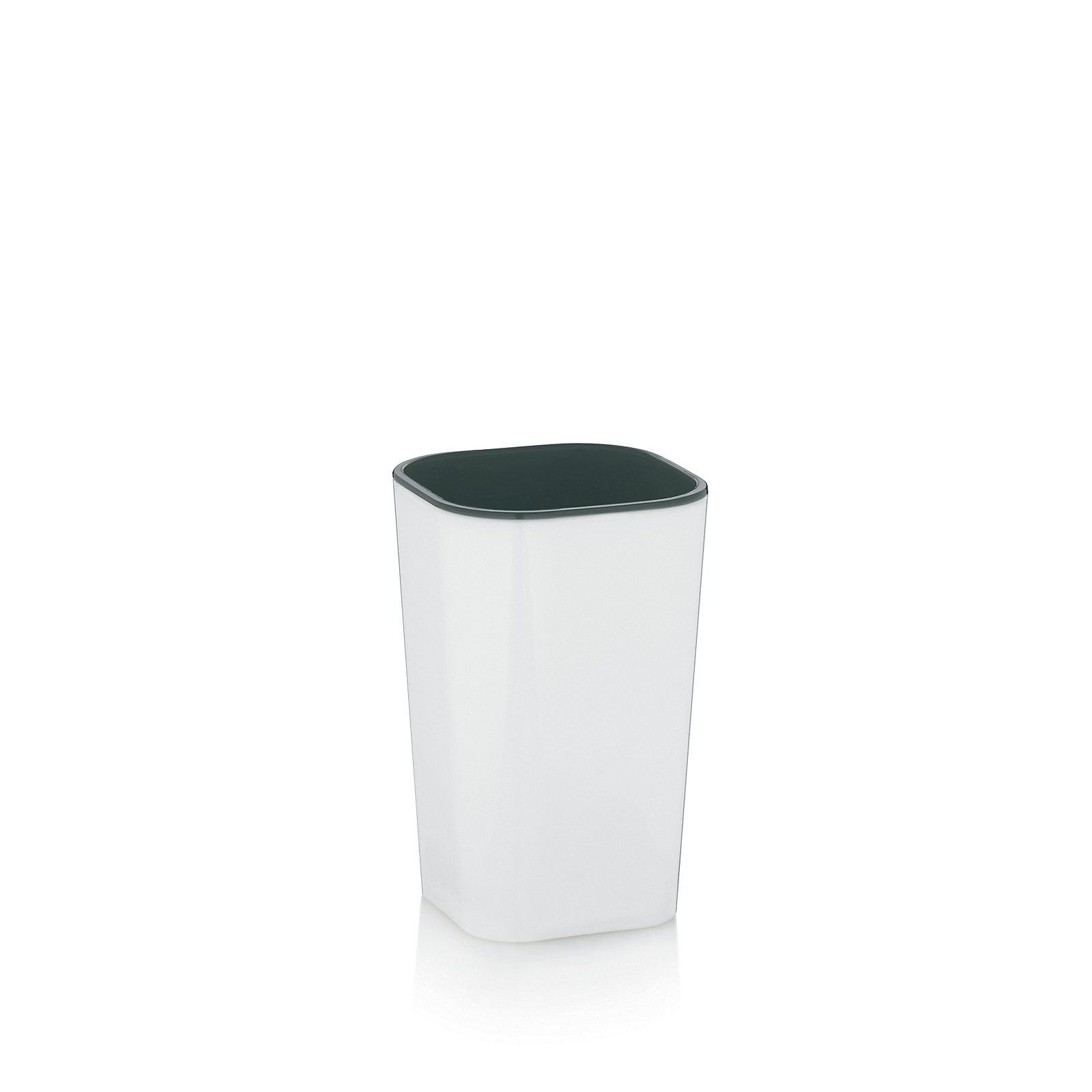 Becher Nuria weiß|grau PS-Kunststoff