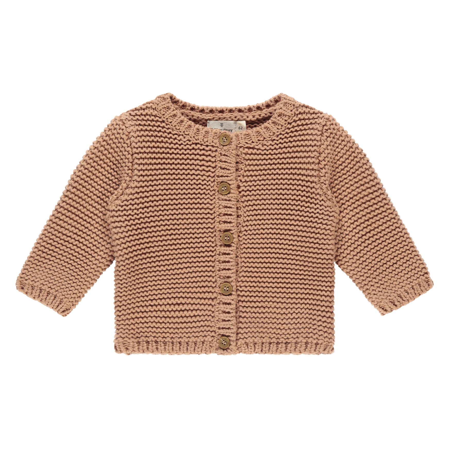 Cardigan Baby A Tiny Story in cotone marrone